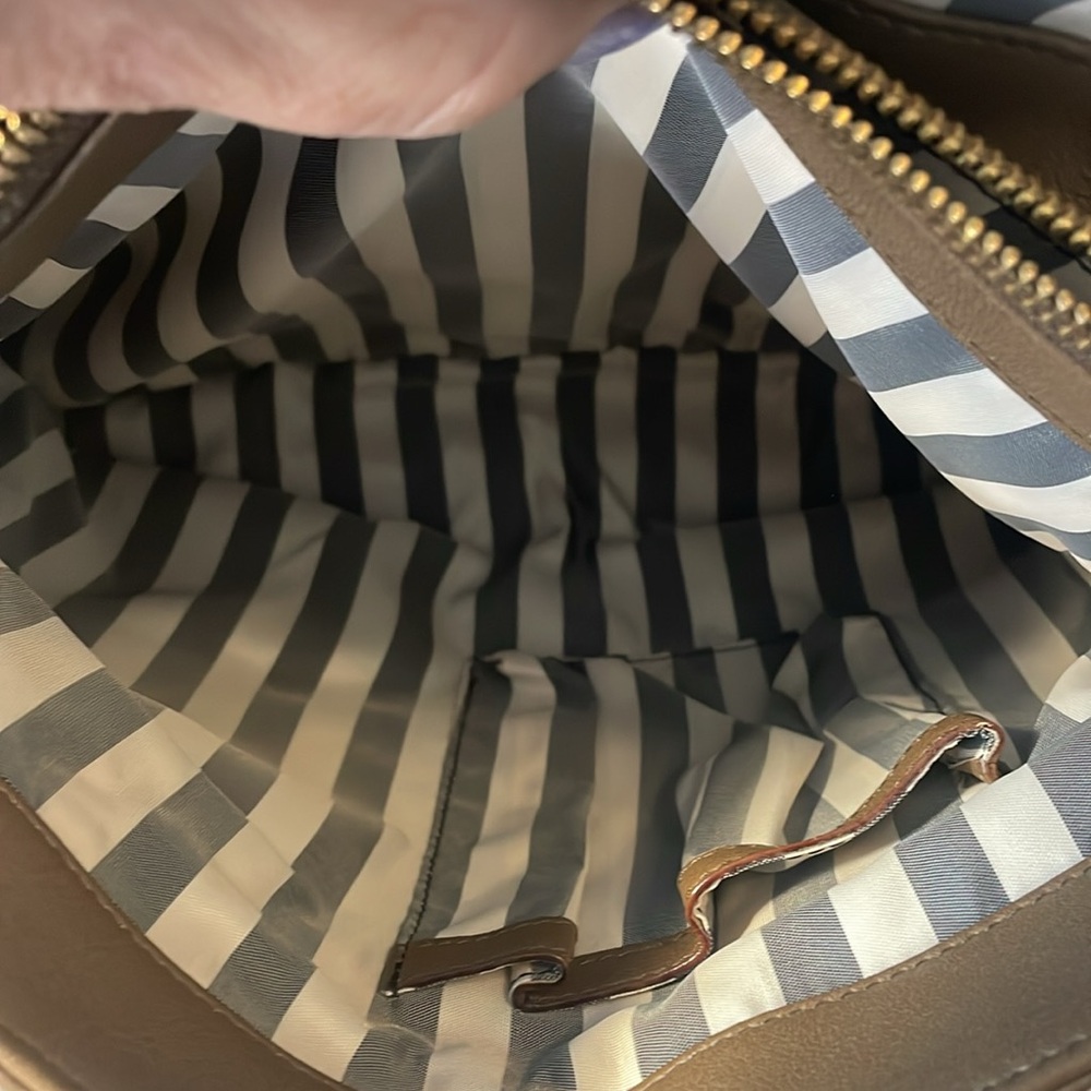 Tre Vero two tone leather handbag with dust bag - Picture 4 of 16